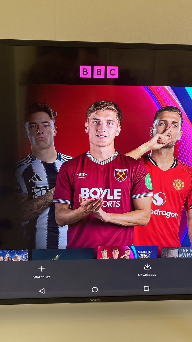 Interesting representation for #nufc on the MOTD poster