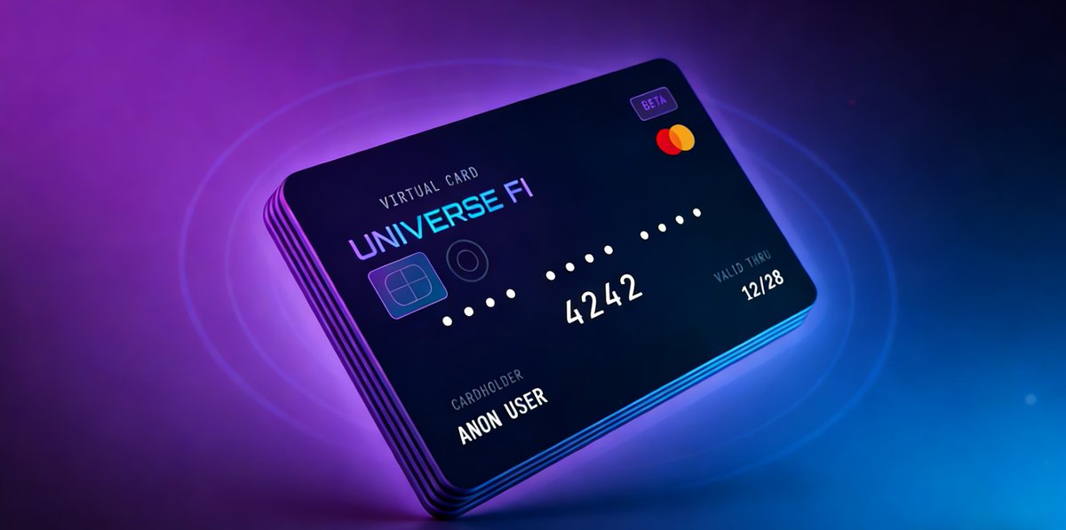 universeFi_'s tweet photo. No KYC. Spendable in 180+ countries.
Apple Pay and Google Pay enabled.

It’s time to put the Universe on your spending. https://t.co/NHHeIukQYA