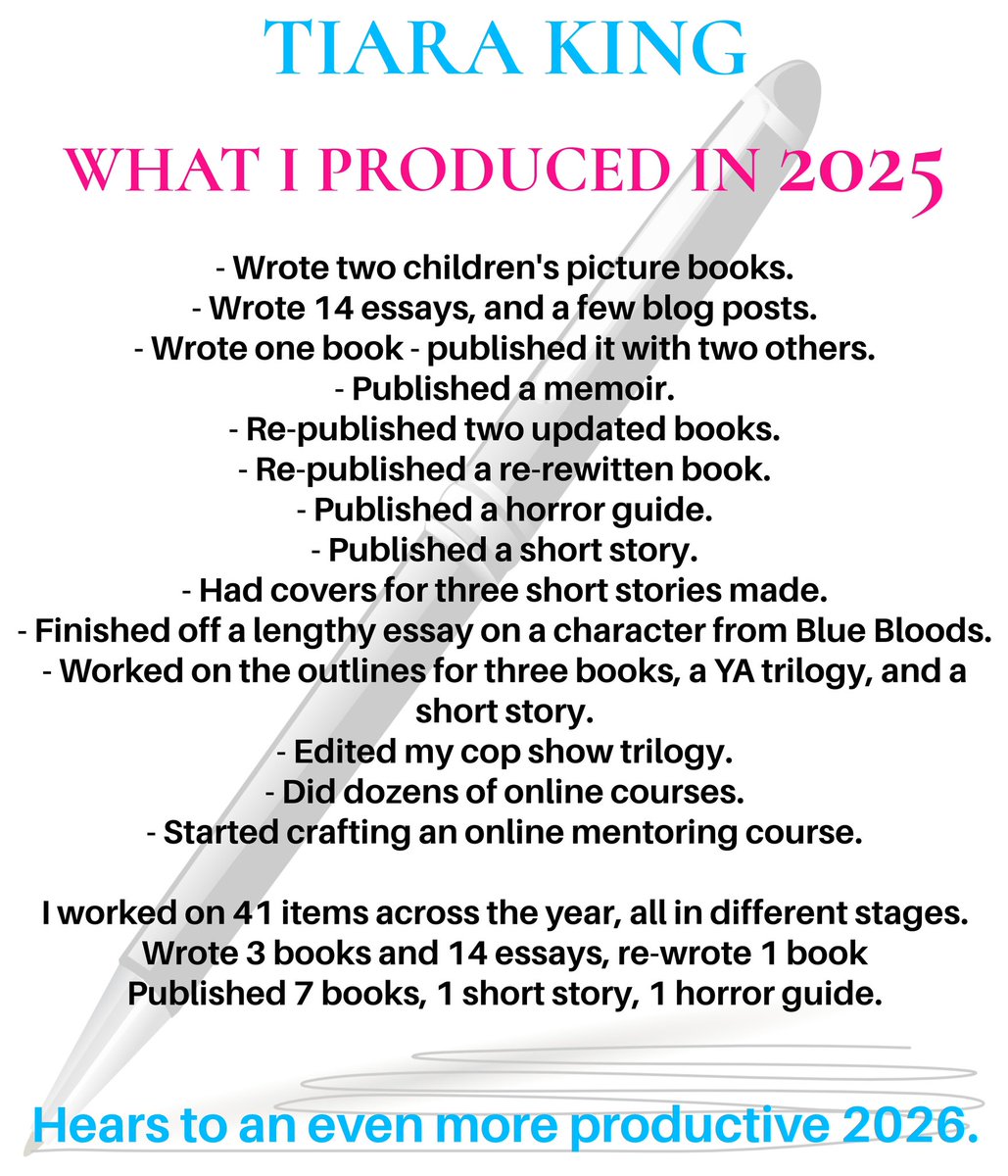 AUTHOR BTS: Remember this list from the beginning of the year? Everything in green I got done in 2025. Swipe to see more.
.
#tiarakinghq #writing #author #authorsofinstagram #authorcommunity #writer #writerscommunity #writersofinstagram #bts #behindthescenes