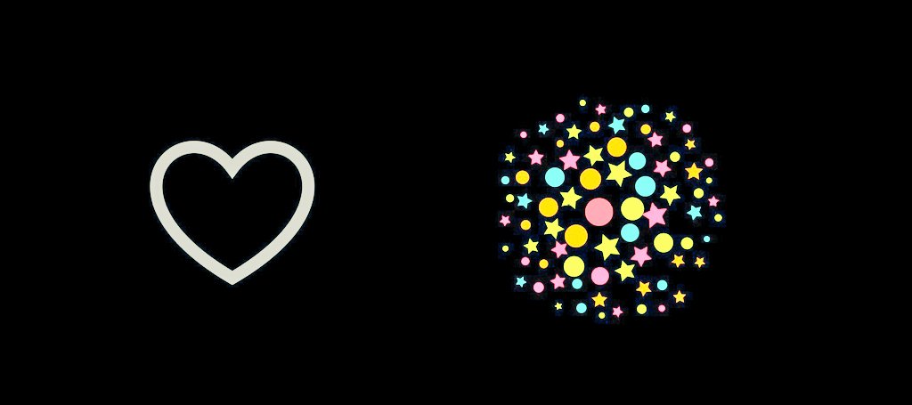 "New year" sparks a ❤️ animation