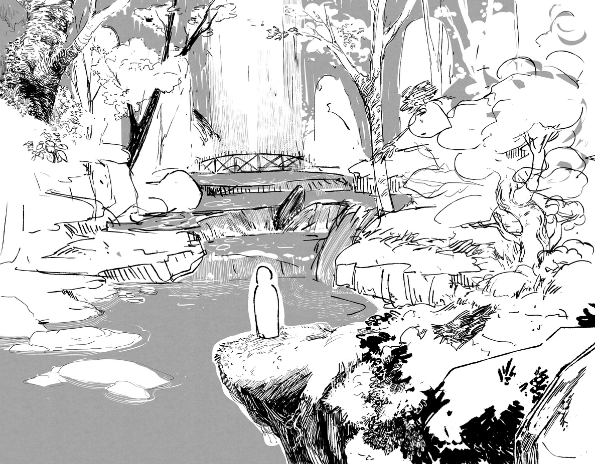 E4白黒画「初めての孫」 E4白黒画「初めての孫」 E4白黒画「初めての孫」