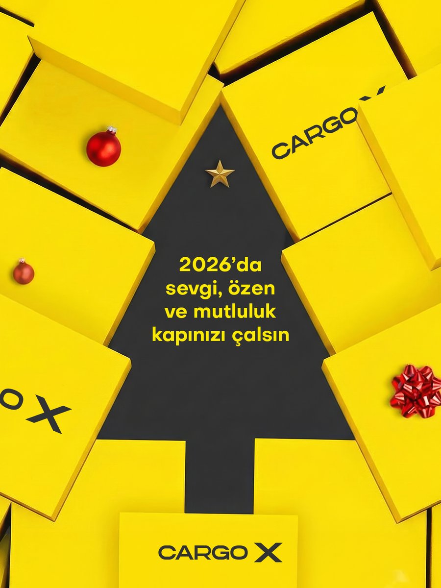 Hız, özen, mutluluk… Cargo X’in yeni yılda da kapınıza getirecekleri bunlar olacak 🎁

2026, siz ve sevdikleriniz için huzur, sağlık ve birlikte geçirilen güzel anlarla dolu bir yıl olsun. ❤️

#CARGOX #YeniYıl #2026 #HızlıTeslimat