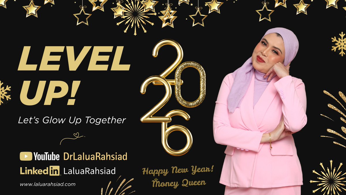 LaluaRahsiad's tweet image. 𝓗𝓪𝓹𝓹𝔂 𝓝𝓮𝔀 𝓨𝓮𝓪𝓻 2026 , to my wonderful and precious network 💜🩷!

#NewYear2026 #ArtOfImpact #EntrepreneurshipMindset #PersonalGrowth #MoneyQueen

linkedin.com/posts/laluarah…