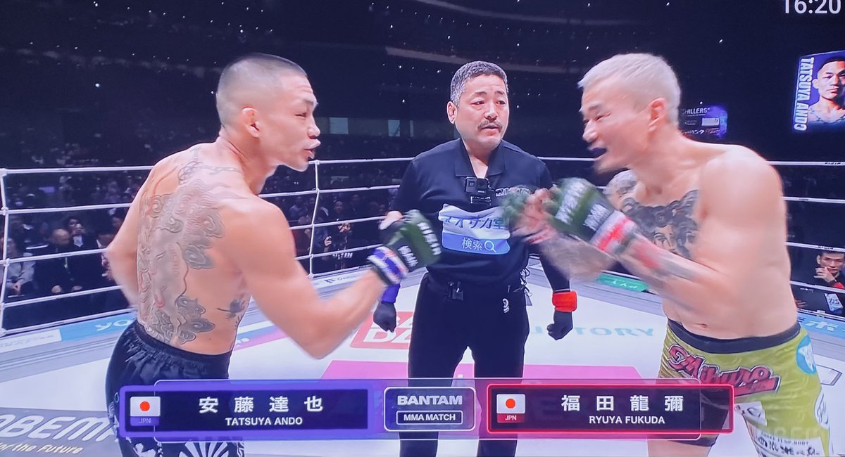 どっちも応援する🥊🥊 #安藤達也 #福田龍彌 #RIZIN大晦日