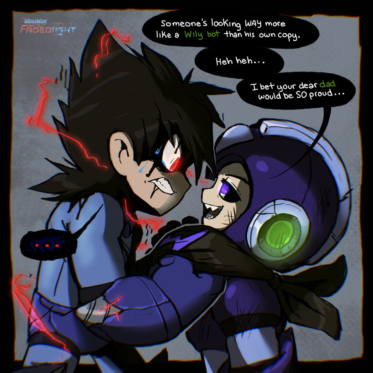 FadedLightAU's tweet photo. "Heh heh..."
#fadedlight #megaman #copyrobot #wily https://t.co/9XmUH3UUct