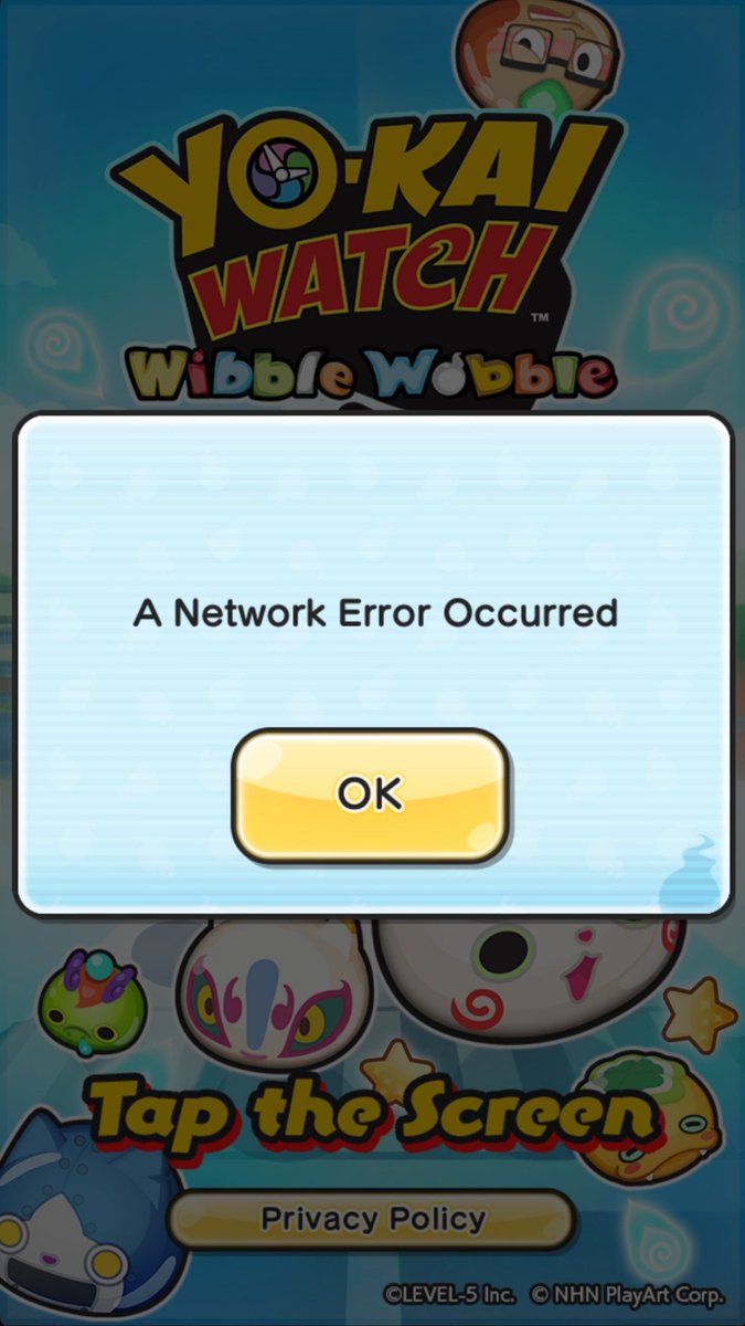 In Yo-kai Watch Wibble Wobble's international version (2016), the text that appears when you try to log in only says "a network eror occured" instead of anything relating to the game's EOS. This is done so that people can farm engagement by asking "why do I get a network error?"