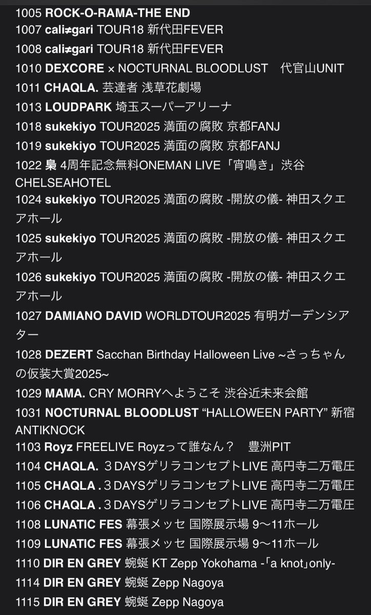 ihatemyselfandi's tweet photo. 来年こそ控えられるように頑張りますが
2026年また何処かで
生きて必ず
本年も大変お世話になりました。
良いお年をお迎えください。
#チケバレポート
#チケバ #TicketBird https://t.co/wYp7TR9r6b