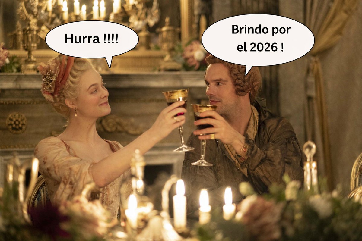 Brandeawine's tweet photo. ...Y para terminar el año, un brindis y un vals .

#Feliz2026 !!!!

#Dance #waltz #Leonardcohen
#poema #GarciaLorca #TheGreat 

https://t.co/mRYGYEIEs7 https://t.co/JLLqEXTTDN