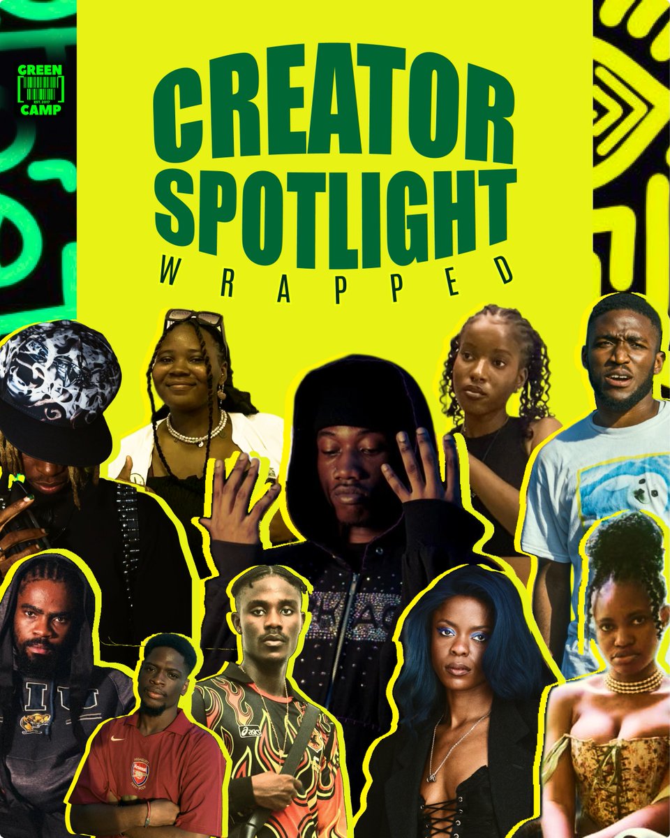 greencampng's tweet image. Creator Spotlight 2025, wrapped.

Greencamp is a contemporary culture platform spotlighting EXCEPTIONAL emerging talent across music, fashion, art, and DJ culture.

This year, we sat with creatives across disciplines to document their stories, their process and the work they are…