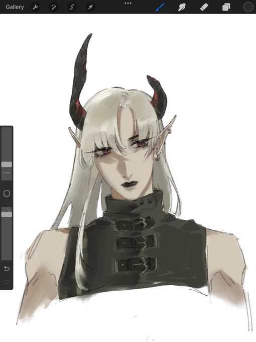 warming up with my oc…… his name is ira