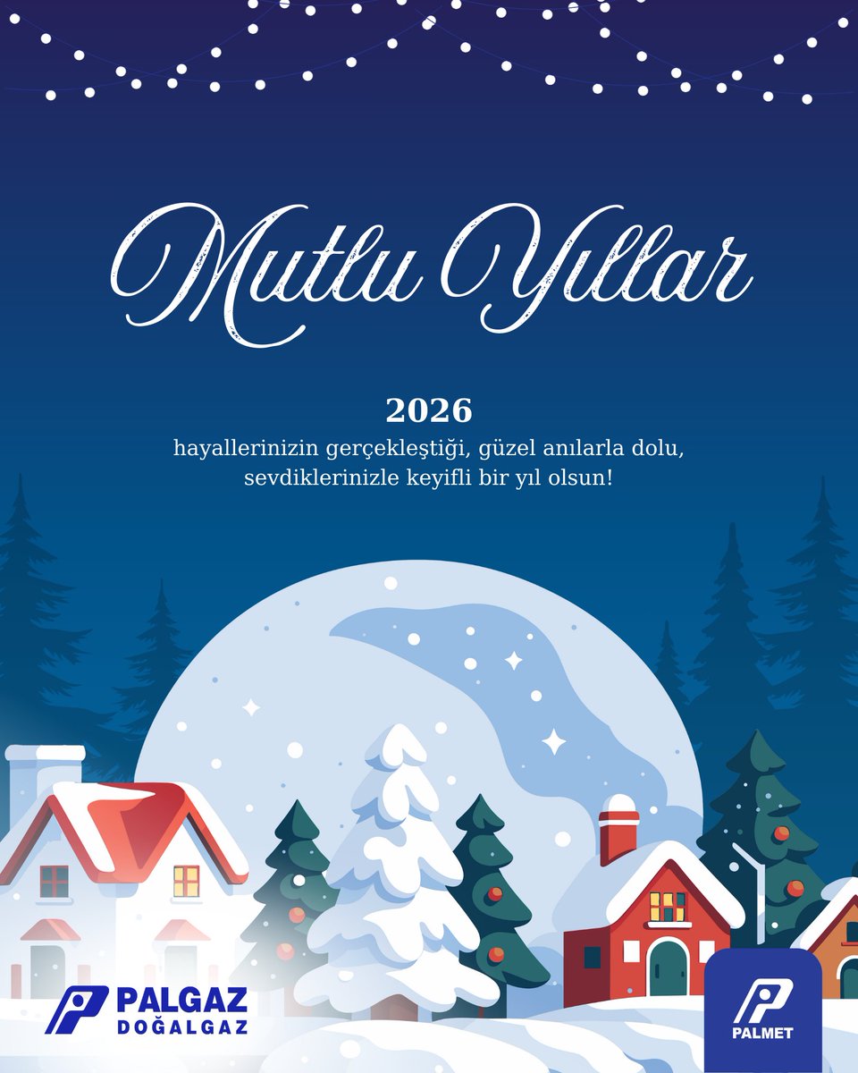 Sağlık, huzur ve mutluluk dolu hep birlikte geçireceğimiz sıcacık yıllara! Hoş geldin 2026!

#Palgaz #MutluYıllar #Hoşgeldin2026