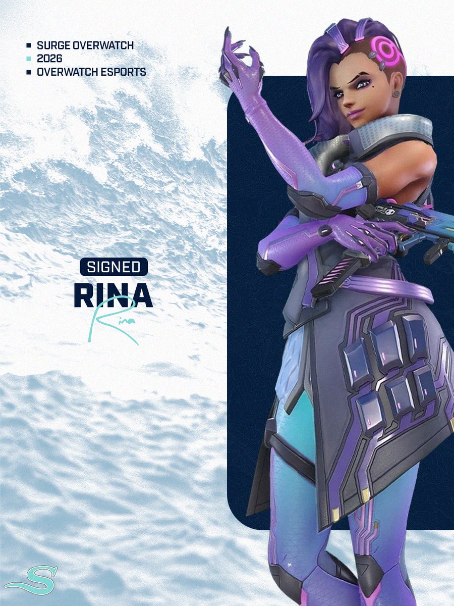 SurgeOverwatch's tweet photo. Rina. 

Welcome to the Surge, @rinasmilee!

#FearTheWave https://t.co/f1oGYZOZAb