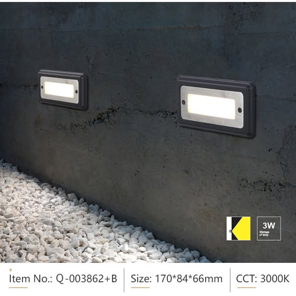 YundaLighting's tweet photo. 💡 Step Light M-003862+B offers soft 3000K guidance lighting for steps and corners. Recessed design, durable aluminum body, and clean installation for outdoor projects.
👉 https://t.co/VbaPoxedoI
#steplight #outdoorlighting #ledlighting https://t.co/XWuZWuWBN9