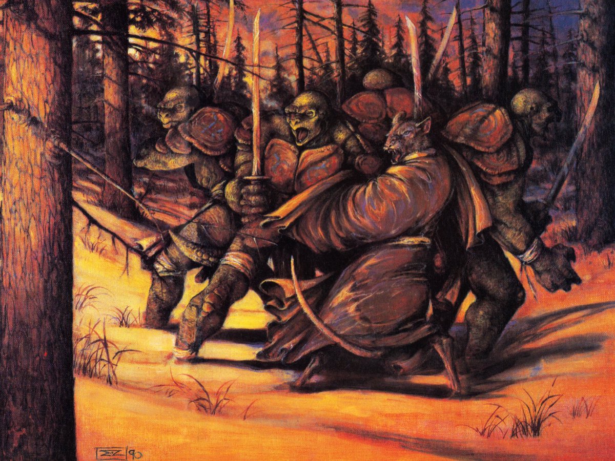 CoolComicArt's tweet image. Teenage Mutant Ninja Turtles by Michael Zulli