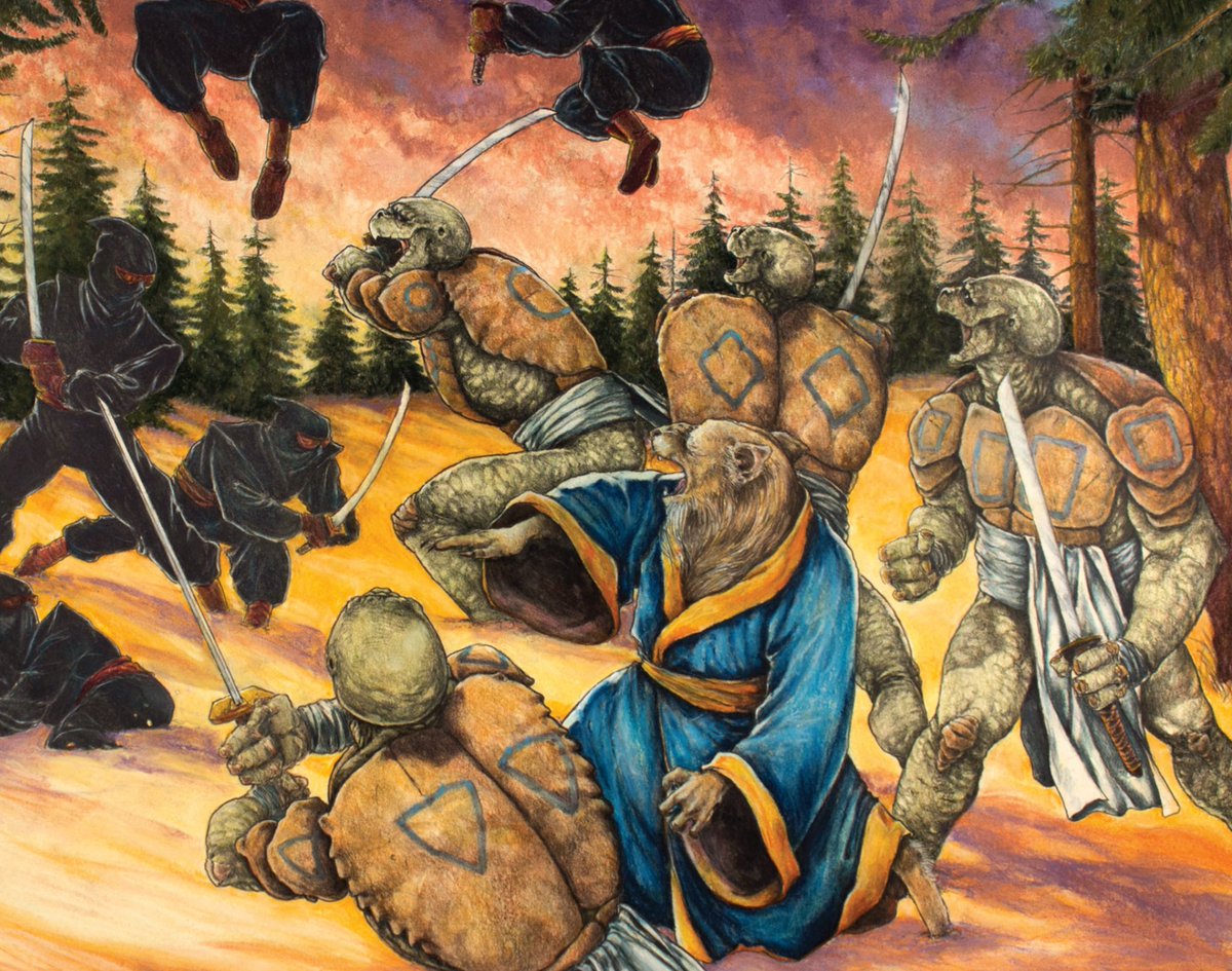 CoolComicArt's tweet image. Teenage Mutant Ninja Turtles by Michael Zulli