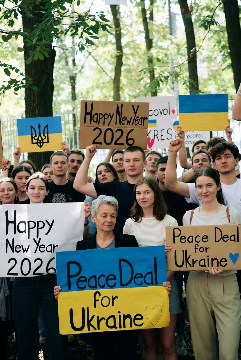 Samthecrypto's tweet photo. #BreakingNews
 #UkraineRussiaWar will be concluded in first day of #NewYear2026 #Trump and #Zelensky agreed on 25 years #US and #Europe security guarantees. #Russia #UkrainianArmy #Putin https://t.co/DwtvH1FHuZ
