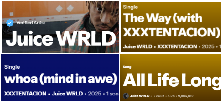 RileyTaugor's tweet photo. Isn’t it crazy Lil Peep had more releases than Juice WRLD this year, even though Juice has like 3k unreleased songs

Lil Peep – 12 releases
Juice WRLD – 3 (2 of them with XXXTentacion)

Lil Peep’s mom has cooked hard this year 🫡 https://t.co/VvTBzSLyE4