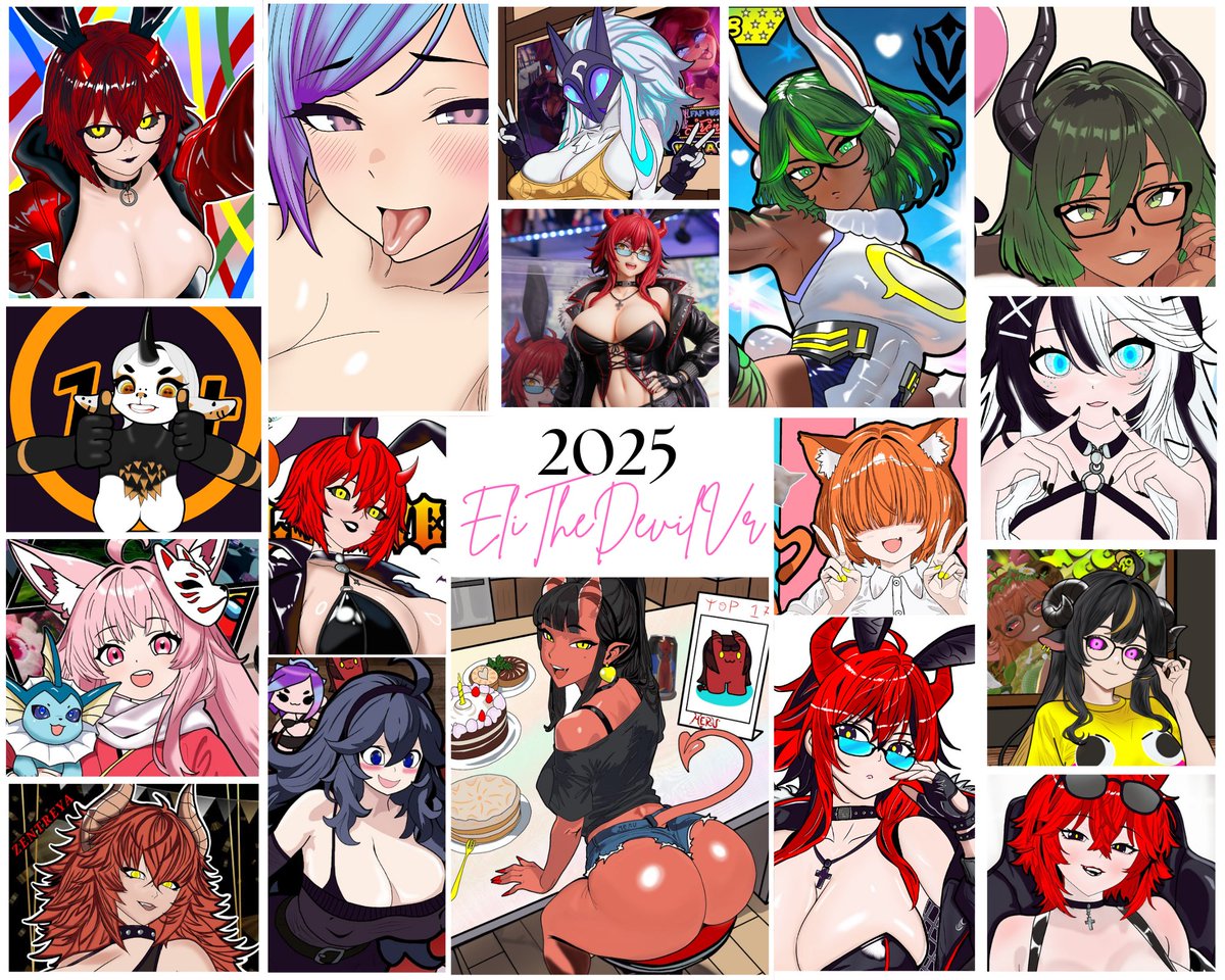 This Year was incredible, thanks to all the friends I've met and who have supported me this year, I love you all so much #fanart <a href="/EliTheDevilVr/">EliTheDevilVR</a> <a href="/GGDuh8/">GGDuh VTuber</a> <a href="/ThaLambTrap/">LAMBorghini</a> <a href="/HentaiXeno_/">HentaiXeno</a> <a href="/Lambsly_Ewe/">Lambsly & Ewes</a> <a href="/yurde_vr/">Yurde🔞🖤</a> <a href="/Agent18Plus/">🔞</a> <a href="/AlexitoFS/">AlexitoFS</a> <a href="/CaraCalisVT/">💜Cara🏳️‍⚧️| Auntie Vtuber</a> <a href="/Ayayeewe/">SaraTCB</a> <a href="/meru_vr/">Meru</a> <a href="/zentreya/">Zentreya⚡🐲⚔️</a> ♥️