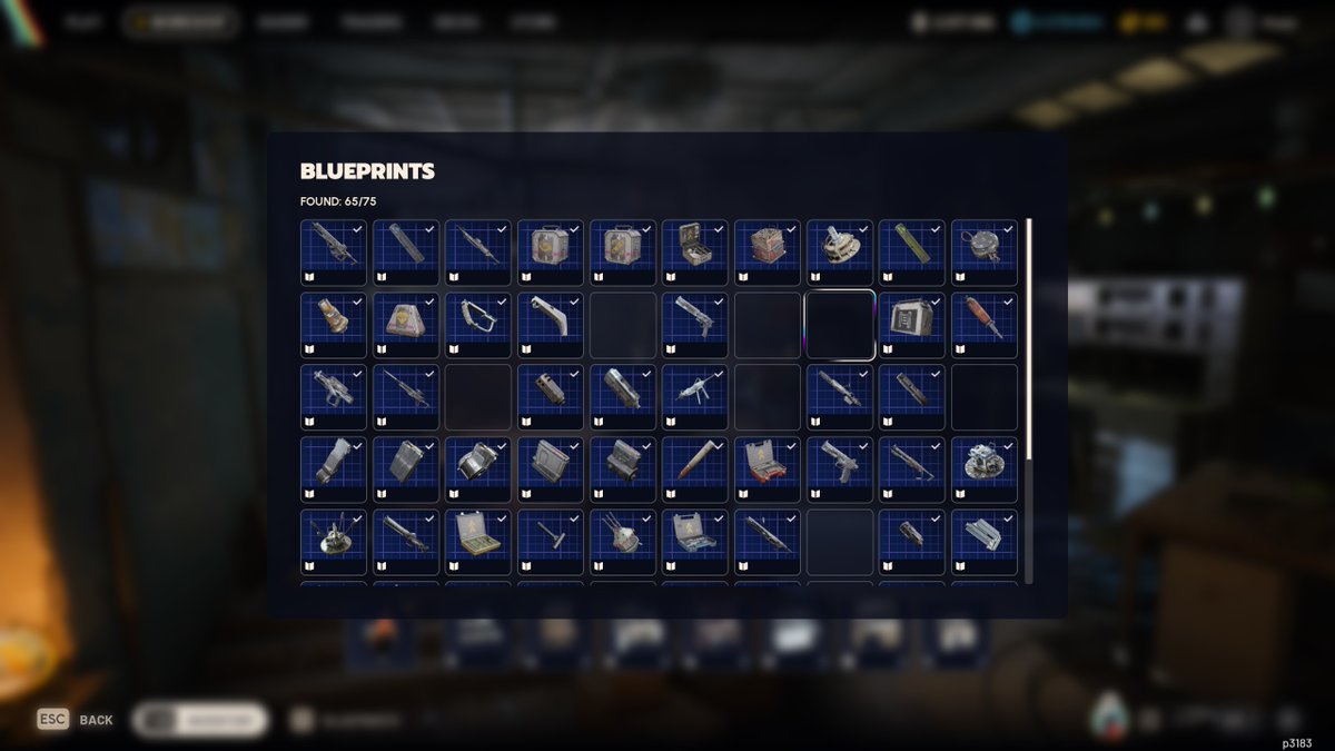65/75 What blueprints haven't I found yet? <a href="/GamingMerchant_/">The Gaming Merchant</a> <a href="/TheRooster/">Rooster</a> #ARCRaiders