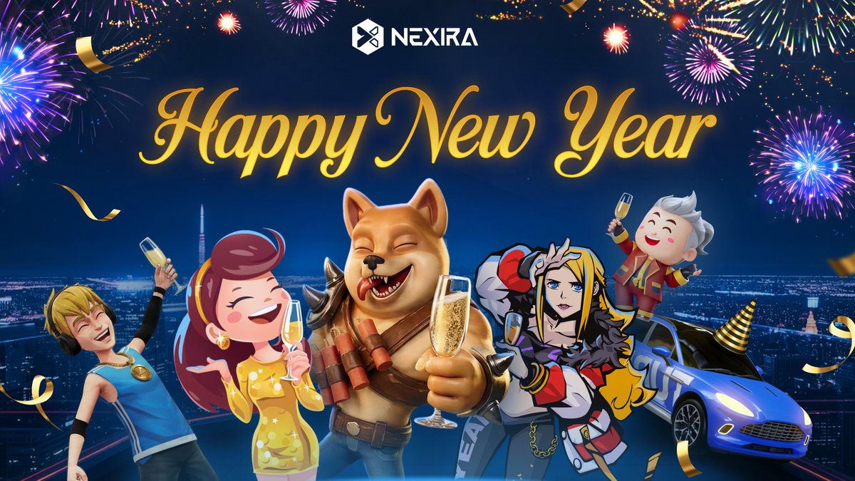 Happy New Year, Nexirans! 🎉  

Thank you — your passion and belief in Nexira made 2025 our foundation.
2026 brings more ways to play, earn, and shape the Web3 Gaming future.

The era you’ve waited for? We’re building it 🚀