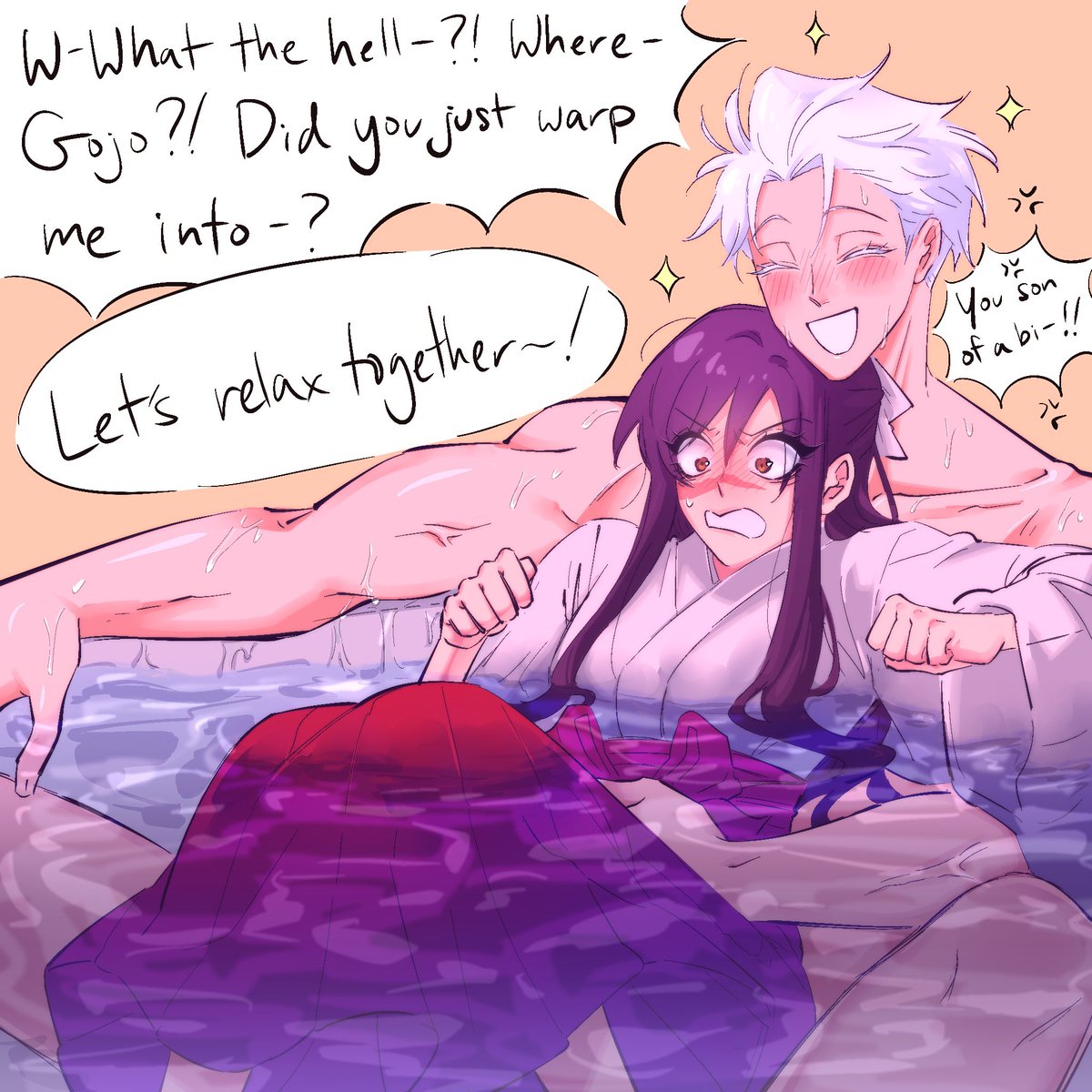 IF YOU SAW THE FIRST POST NO YOU DIDN’T ❤️

Onsen

#JujutsuKaisen #gojohime #五歌 #gouta