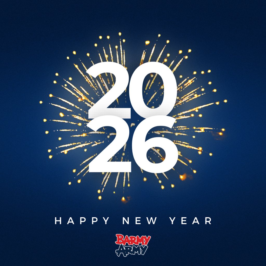 Happy New Year from everyone at the Barmy Army ❤️