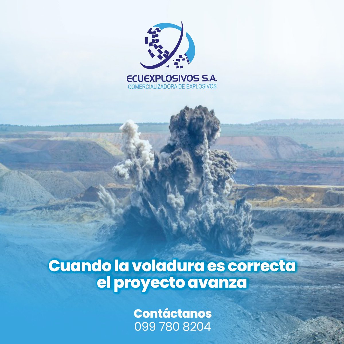 En Ecuexplosivos entendemos que una voladura correctamente ejecutada es clave para el éxito del proyecto. Por eso ofrecemos precisión, seguridad y eficiencia desde el inicio de la obra.

#Ecuexplosivos #Voladura #Minería #Construcción #Proyectos