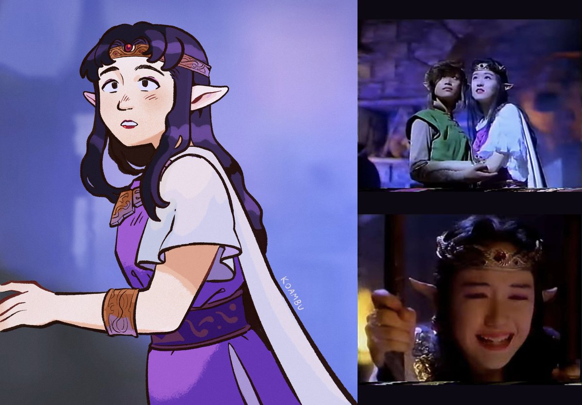 Zelda from the Japanese A Link to the Past SNES commercial, because I love that she's her own version of zelda