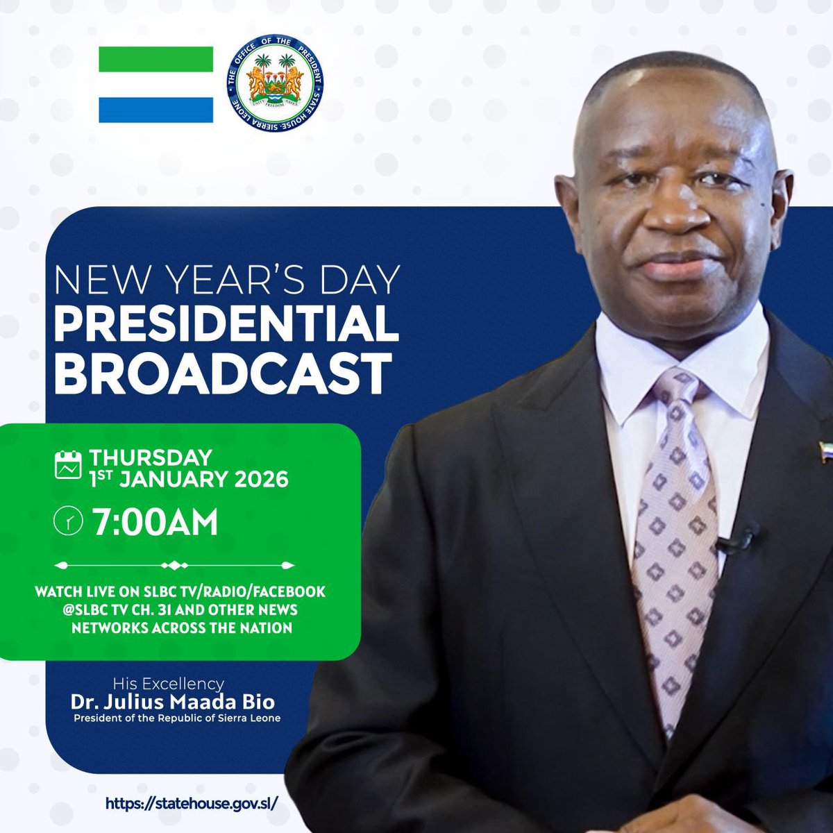 Julius Maada Bio tweet media