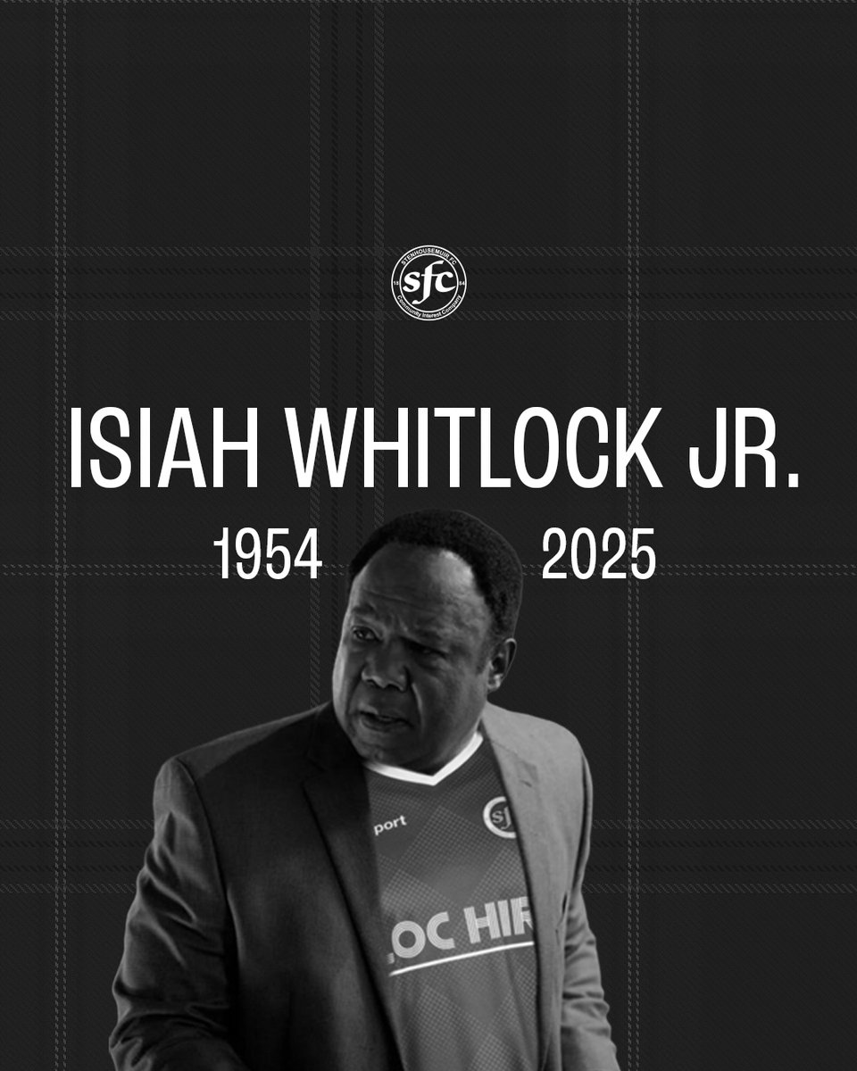 StenhousemuirFC's tweet image. 𝐈𝐒𝐈𝐀𝐇 𝐖𝐇𝐈𝐓𝐋𝐎𝐂𝐊 𝐉𝐑. || 𝟏𝟗𝟓𝟒 – 𝟐𝟎𝟐𝟓

Isiah was a supporter of the Warriors who followed the club from afar and everyone at Stenhousemuir Football Club is saddened to learn of his passing. Our thoughts are with his family and friends at this difficult time.…