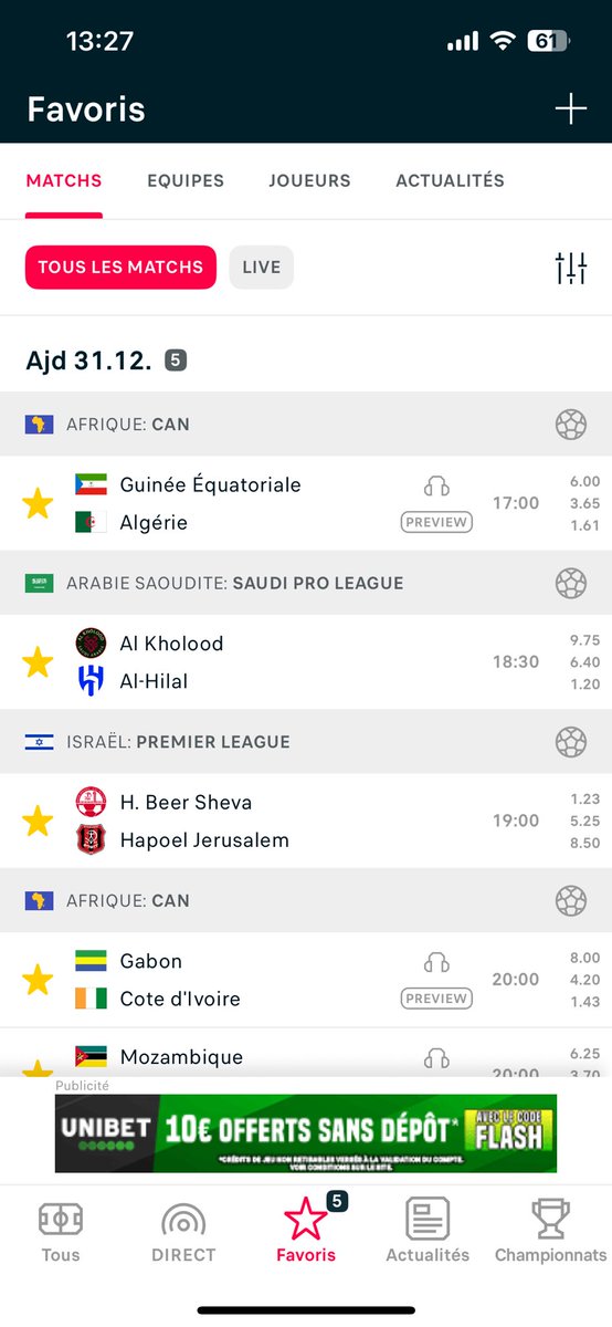 Je vous ai annoncé, 100 % de victoire hier et on a gagné

Aujourd’hui encore 100 % victoire au lieu de dormir ou n’importe qui, vous avez juste à cliquer, le pronos est disponible :

t.me/+QFVfz2nIxsFkO… ❤️❤️

Tu veux encaisser y’a que ici que ça se passe👏🏼