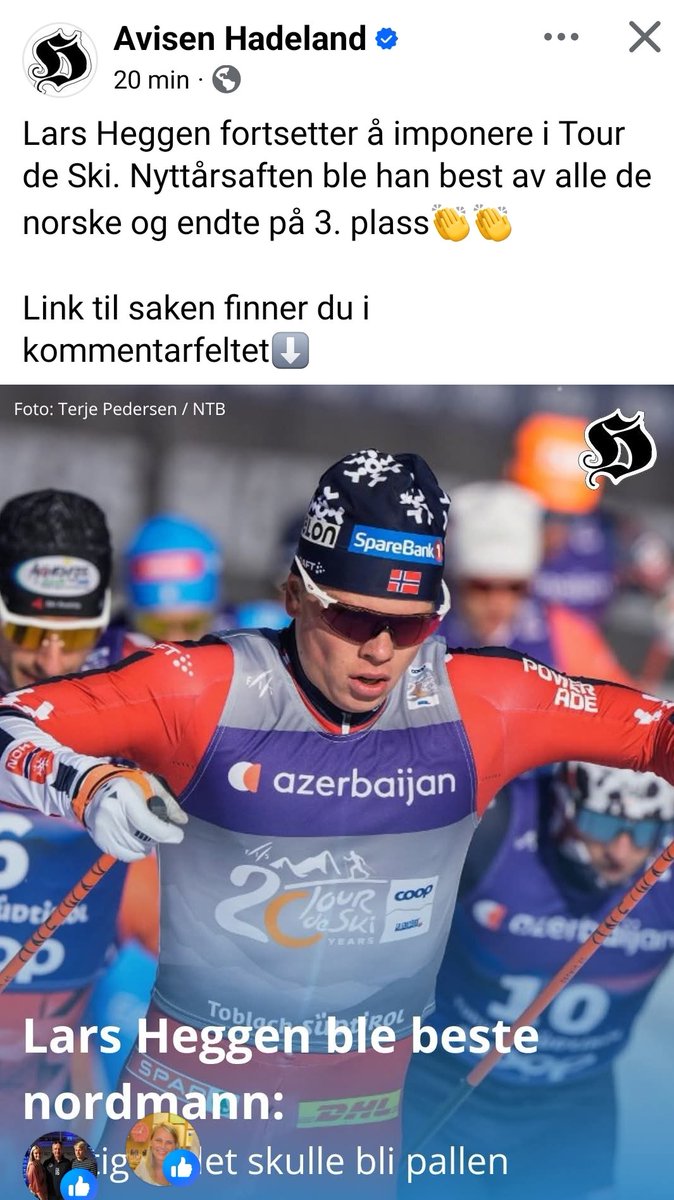 Gratulerer igjen, <a href="/LarsHeggen/">Lars Heggen</a>