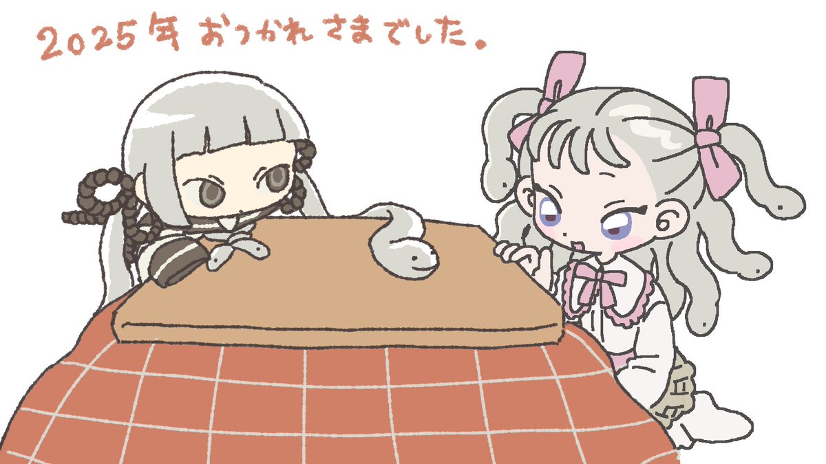 kinugasaiyo's tweet photo. himaruと描き納め絵茶。今年も1年ありがとうございました🐍 https://t.co/0CDCFUzHYr