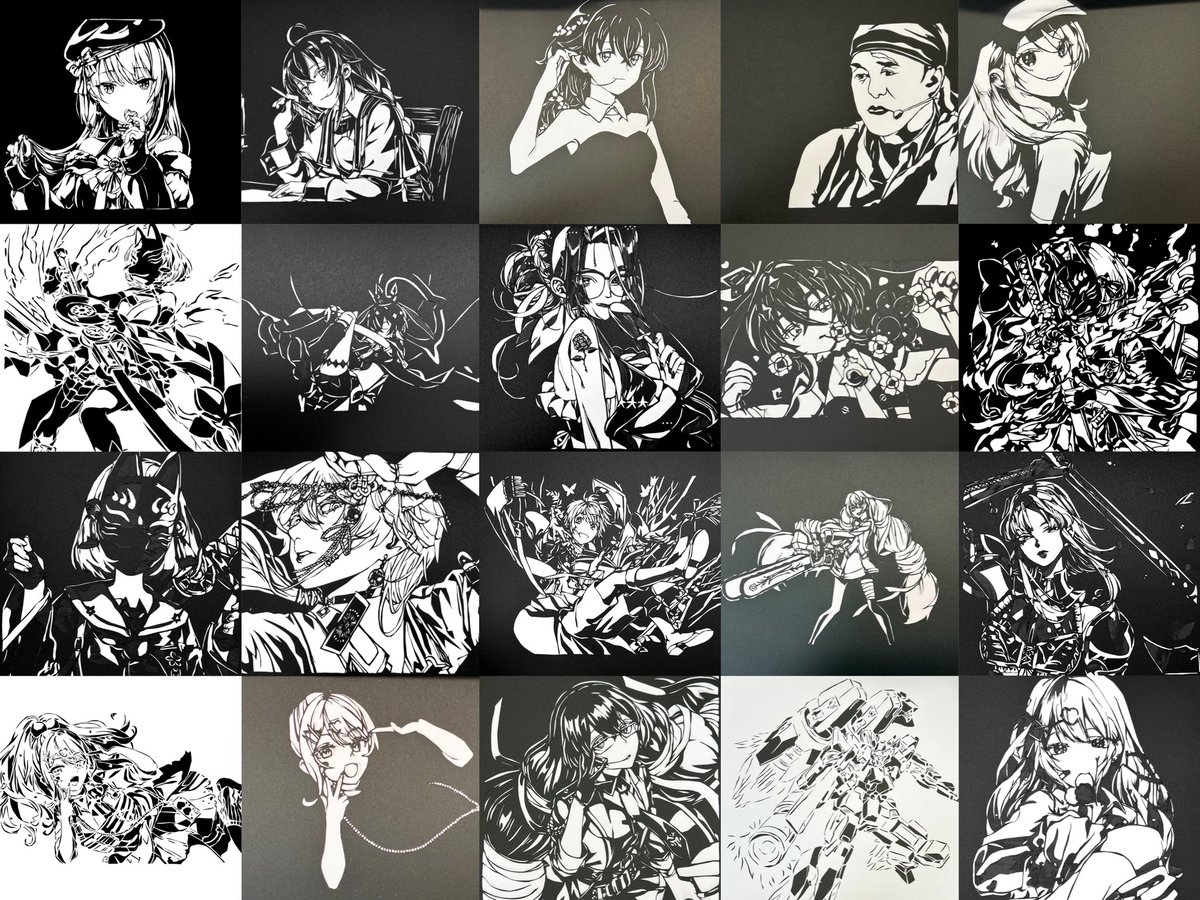 Kirie_chrm's tweet photo. 2025年、今年も沢山?切りました
切り途中や完成後没になった作品も含めたら21枚!!
ここまで長くやっている趣味は初めてです🍀

来年はもっと切っていきたい!!
不定期投稿ですが来年もよろしくお願いいたします! https://t.co/jMfKBnvqtL