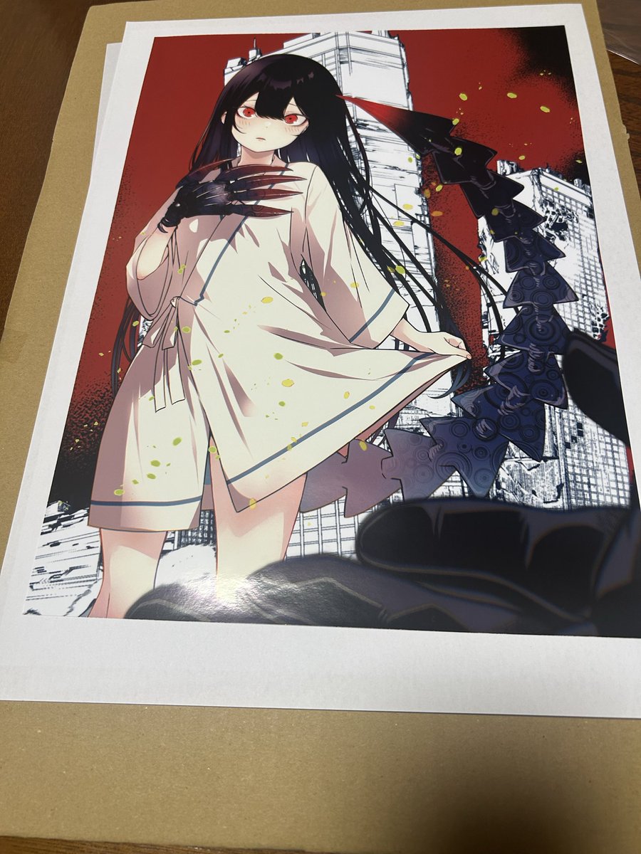 KOTODAMA TRIBE 複製原画 やっと開封しました😍 やっぱ素晴らしい😭 鼠野未來先生のそして