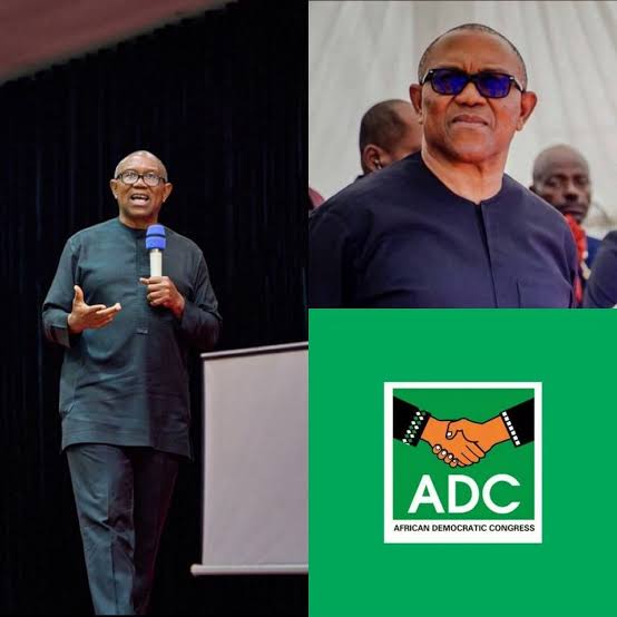 trrnewsng's tweet photo. Peter Obi has officially joined the ADC, establishing a Grand Opposition Coalition for the 2027 elections. This move consolidates the Obidient movement and key allies into a unified "Third Force" to challenge the APC.
#DavidNGA #Obidient #ADC #politics https://t.co/GiRzaVgB3p