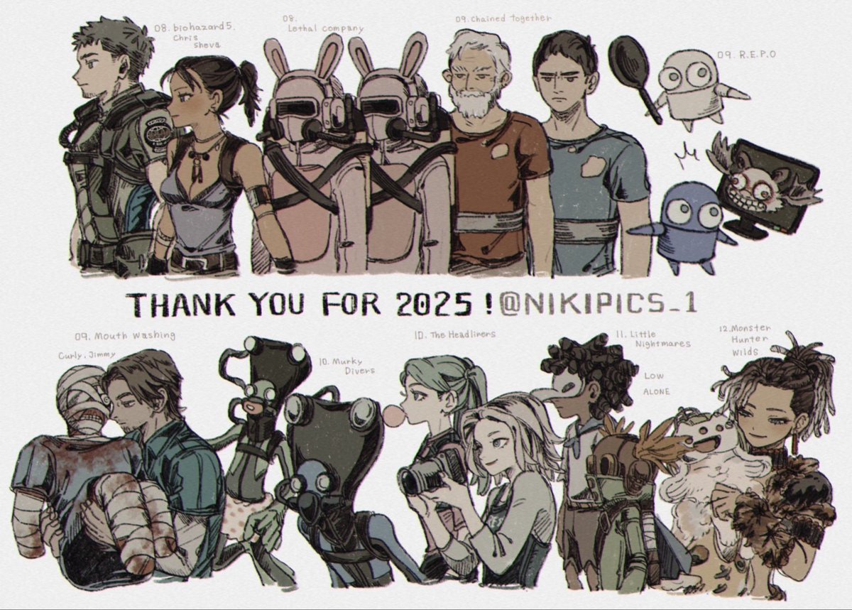 今年はpcゲームにハマって、いろんなゲームが楽しかった年でした🎮
今年もお世話になりました！
皆様良いお年を✨