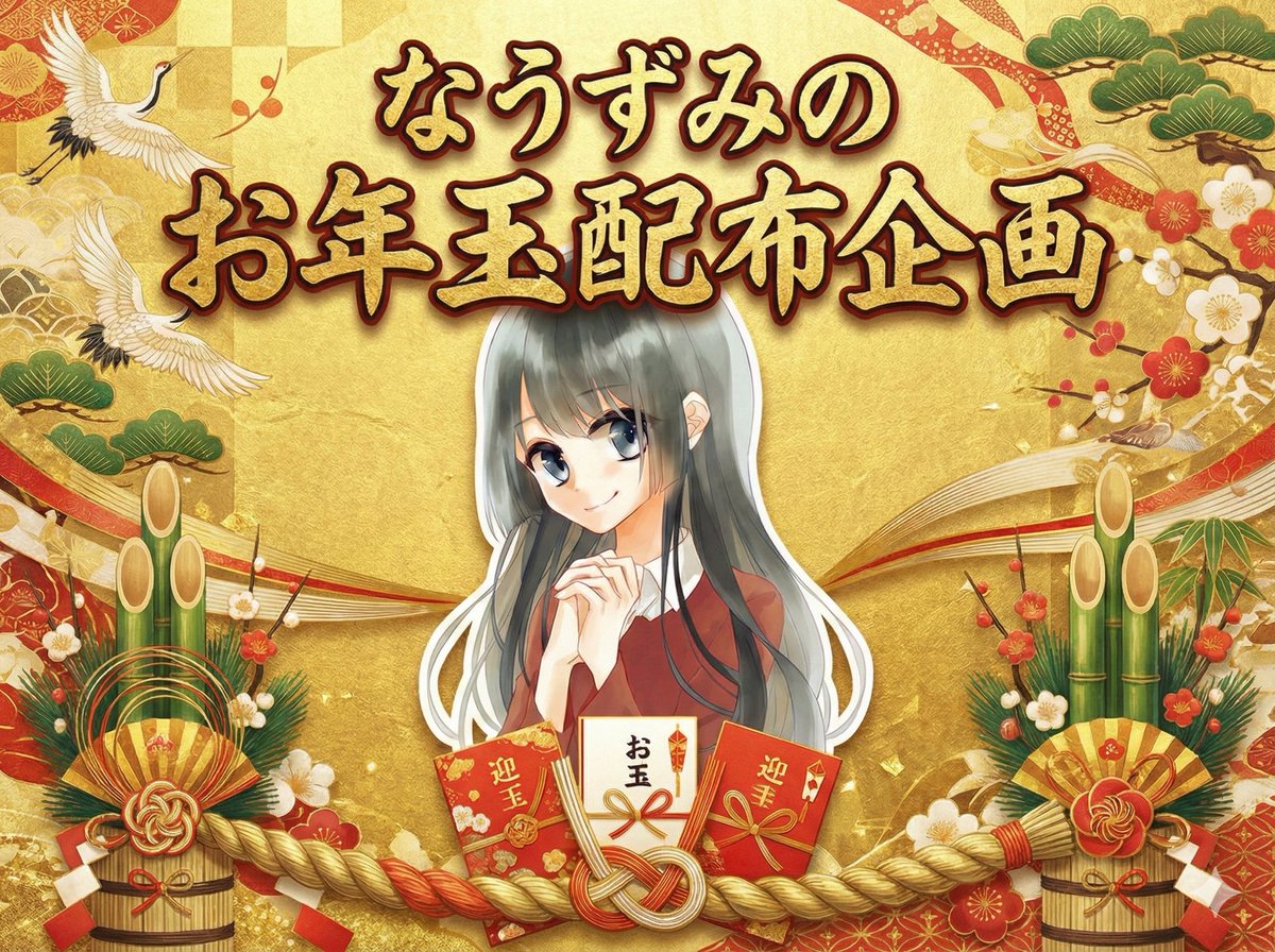 【🧧なうずみのお年玉配布企画🧧】

2026年も駆け抜けます💨

 特賞:モンスト　オーブ7000個前後(オーブ35万円相当)

A賞: モンスト　オーブ5000個前後(オーブ25万円相当)

B賞: 5,000pay  2名様✨

C賞:3桁pay  or  オーブ垢　4名✨

上記合計　7名様に✨

"フォロー＆リポスト"からプレゼント🎁