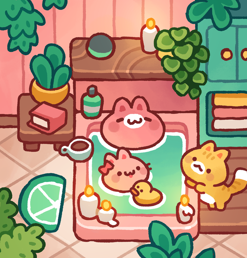 stefscribbles's tweet image. family bath &amp;lt;3