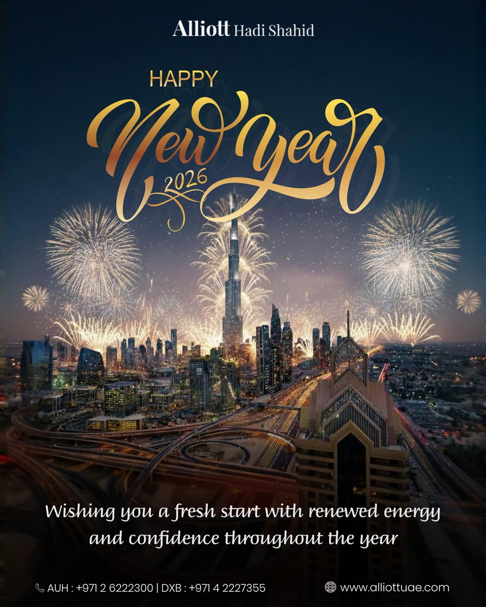 Welcoming 2026 with new strength, fresh perspectives, and renewed purpose. May the year ahead inspire progress, clarity, and lasting success. ✨🎆

#happynewyear2026 #newstrength #freshthoughts #newbeginnings #positivegrowth #futurefocused #welcome2026 #successmindset