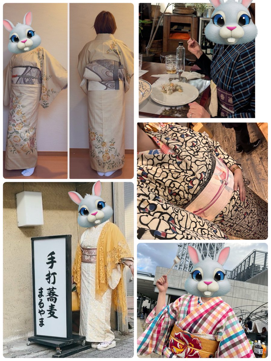 12月は積極的に着物着て５回でした。楽しかった〜😃　　#なーこコーデ2025