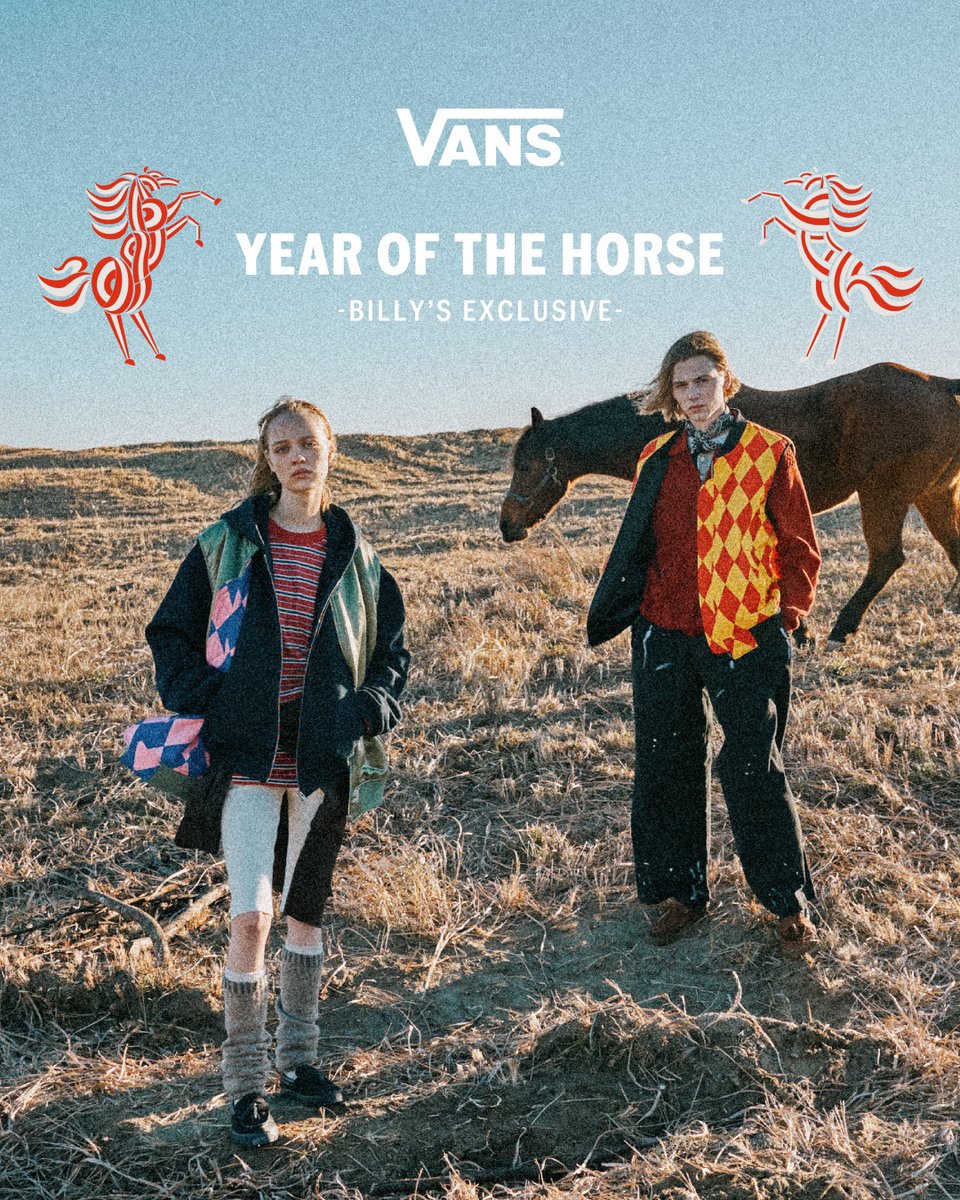 BILLY'S EXCLUSIVE- Launch on 2026.1.1 thu VANS “YEAR OF THE HORSE
