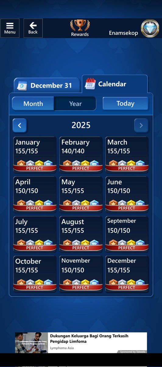 midaspratama's tweet photo. Kita tutup 2025 dengan menuntaskan #Solitaire daily challenge.
#microsoftsolitaire https://t.co/8QqNUFRqU3