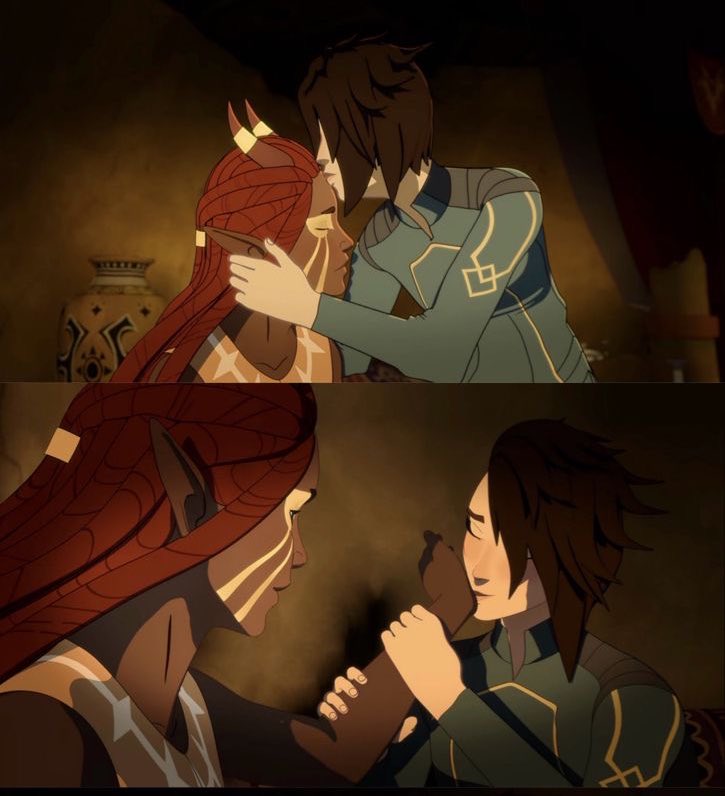 RaysSpellbook's tweet photo. I adore that Clauderry and Janaya got to have such unique smooches, like Rayllum I adore your kisses but I wanted more variety in the placements thank you very much. https://t.co/qlRZfMSZOW
