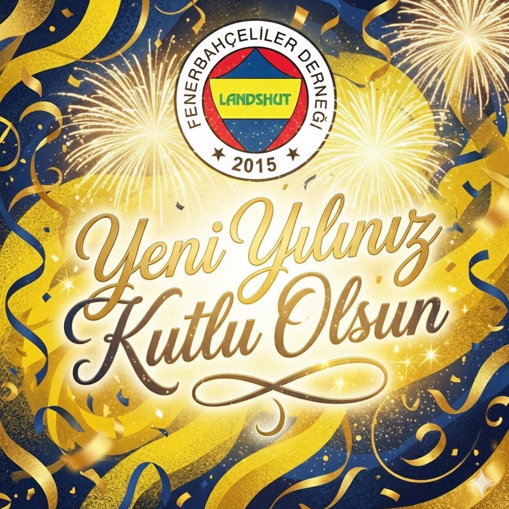 2026’da sağlık, huzur ve mutluluk; tribünlerde bitmeyen ses, sahada ter ve yolun sonunda özlemle beklenen şampiyonluklar bizimle olsun.
Daha nice zaferleri omuz omuza kutlamak dileğiyle; yeni yılımız kutlu olsun. 
💛💙 Söz verdik yarınlara 
FENERBAHÇE çok yaşa! 💛💙