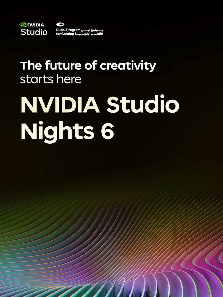 DubaiFuture's tweet image. On 13 February 2026, the sixth edition of NVIDIA Studio Nights comes to @MOTF, a creative community gathering celebrating digital artistry and the region’s most inspiring talent.

Register to participate or attend at: nvidiastudiospace.com/en/nights/sn6

#DubaiFuture #NVIDIAStudio