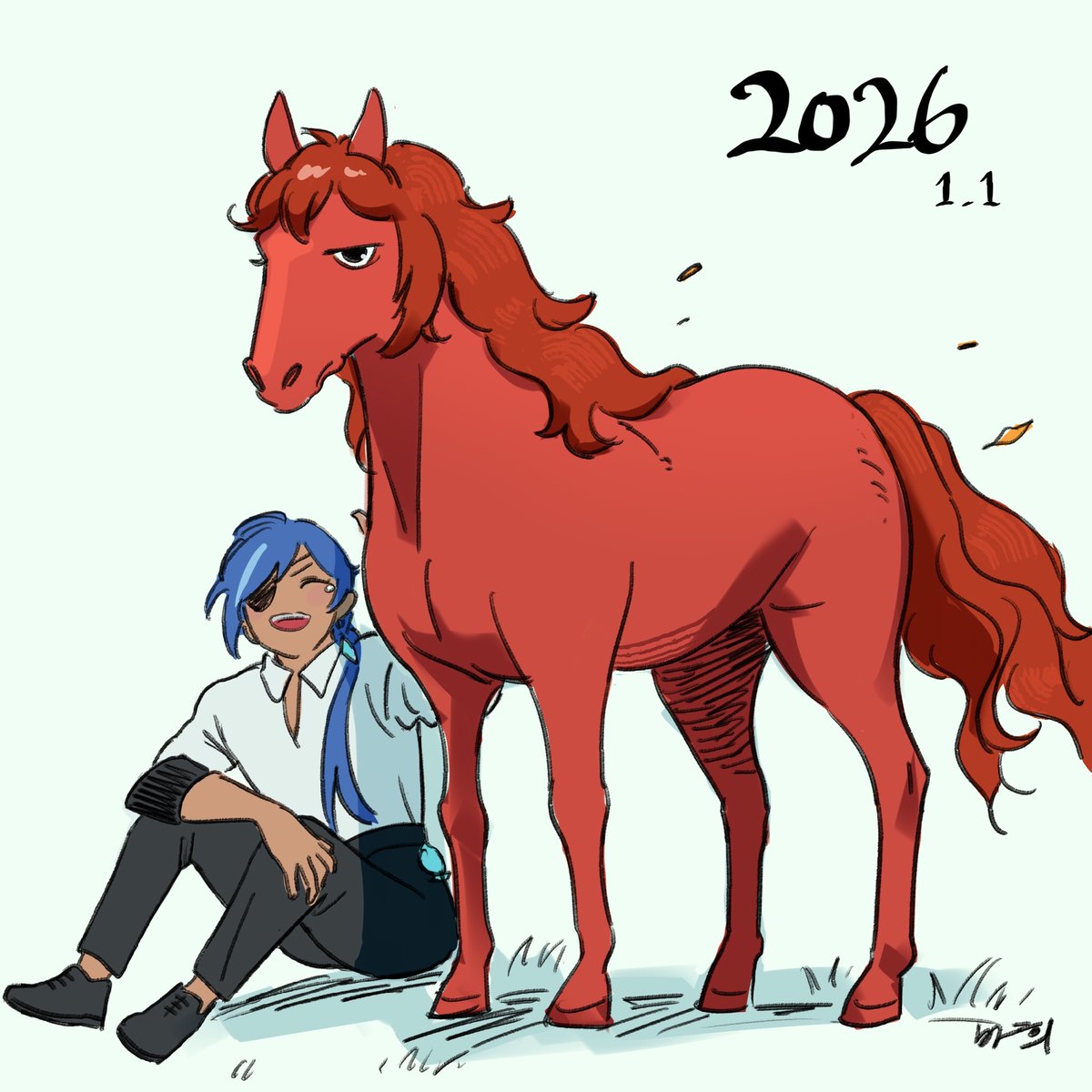 outlander_2's tweet image. Happy New Year of the Fire Horse 
#HappyNewYear2026