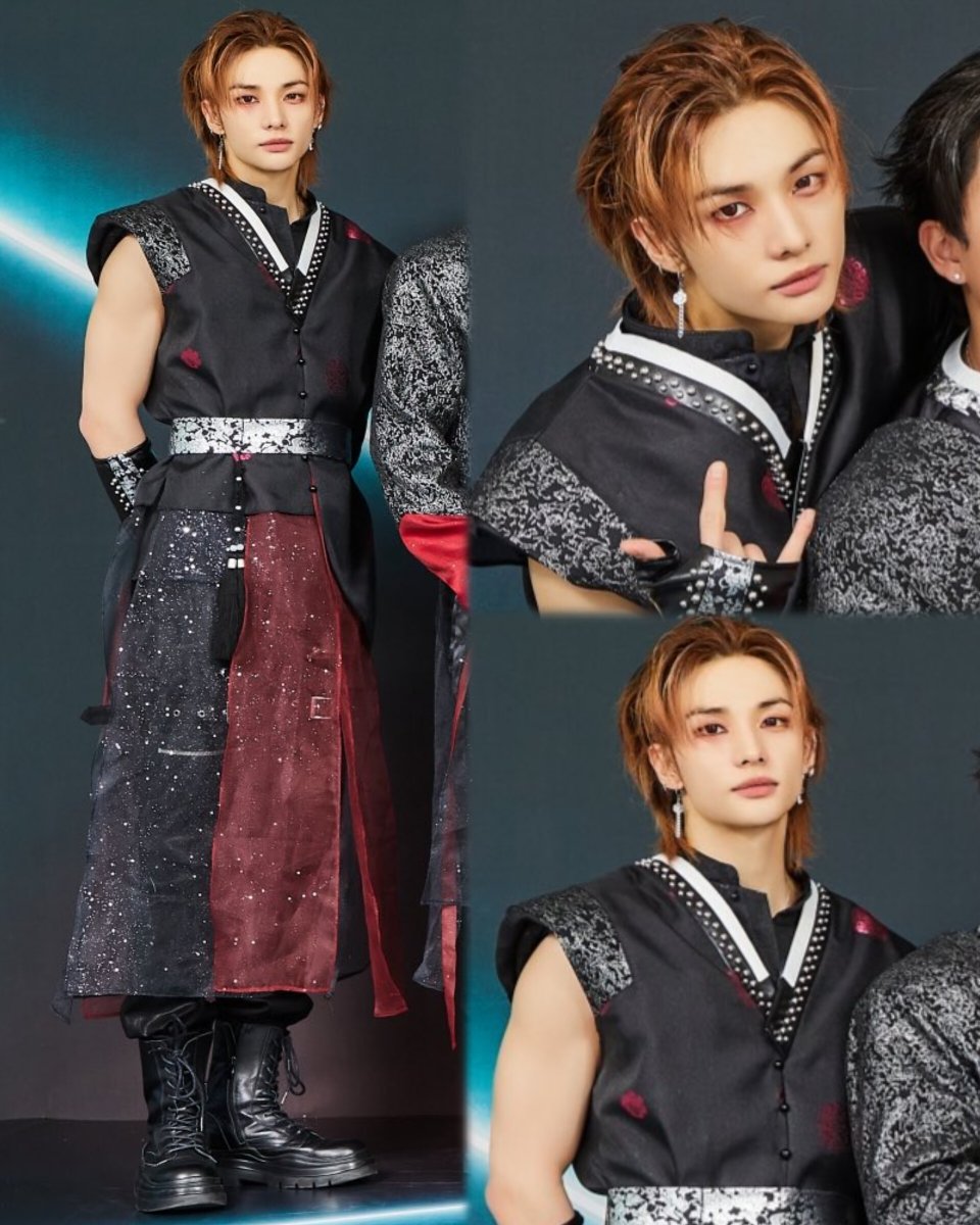 hyunjinpost's tweet image. today's hyunjin at mbc gayo daejejeon 2025!