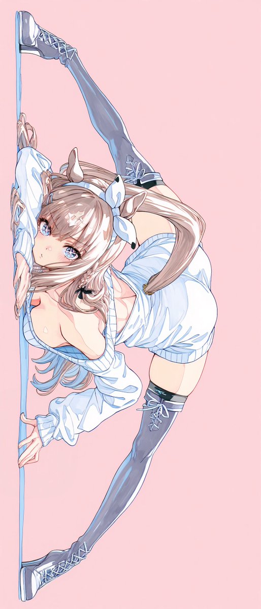 NightVena's tweet image. # 今年も残りわずかなので今年一番伸びた絵を貼る
『超』が9個ほどつくレベルの『負けず嫌い』な アイちゃんの柔軟ポーズ  

アーモンドアイ / Almond Eye 
ウマ娘 プリティーダービー / umamusume