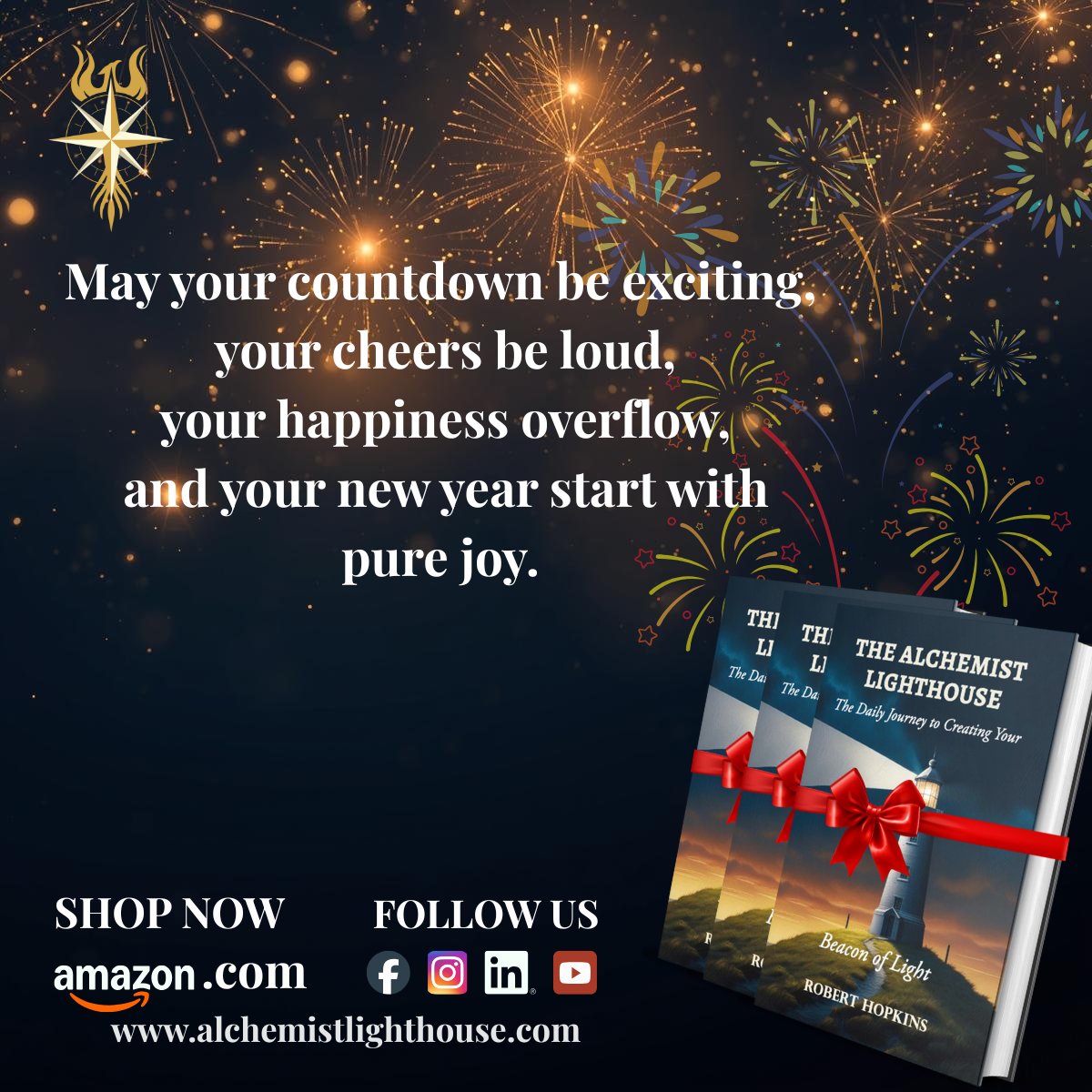 New Year’s Eve is more than the final day of the calendar.
It is a sacred threshold, a moment suspended between who we have been and who we are becoming. Read more..

Buy Now:
alchemistlighthouse.com
amazon.com/dp/B0FQP685T2

#TheAlchemistLighthouse #NewYearsEve #NewYearNewLight